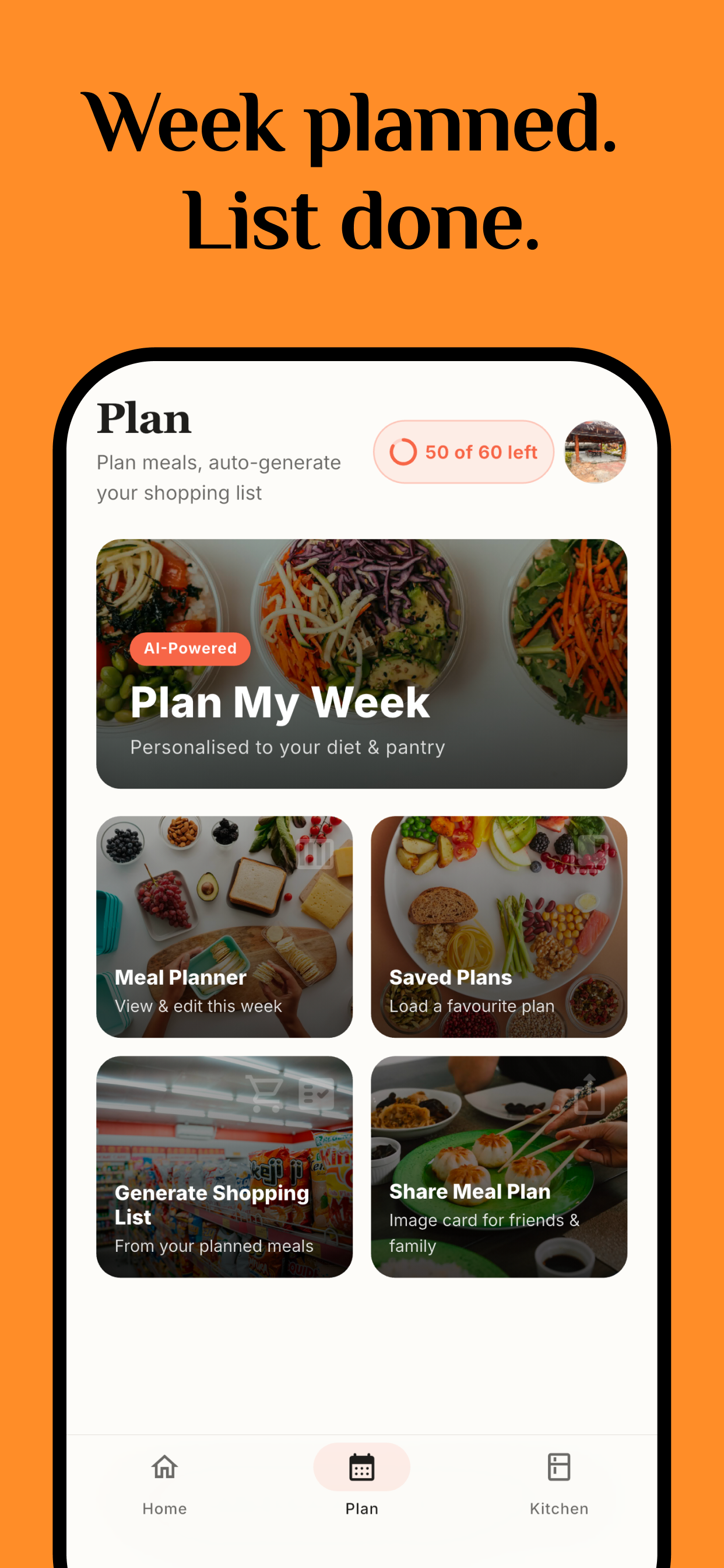 Meal planner hub